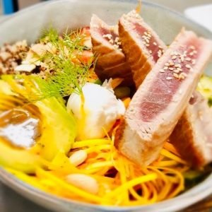 Salade complète - Pokebowl thon mi cuit